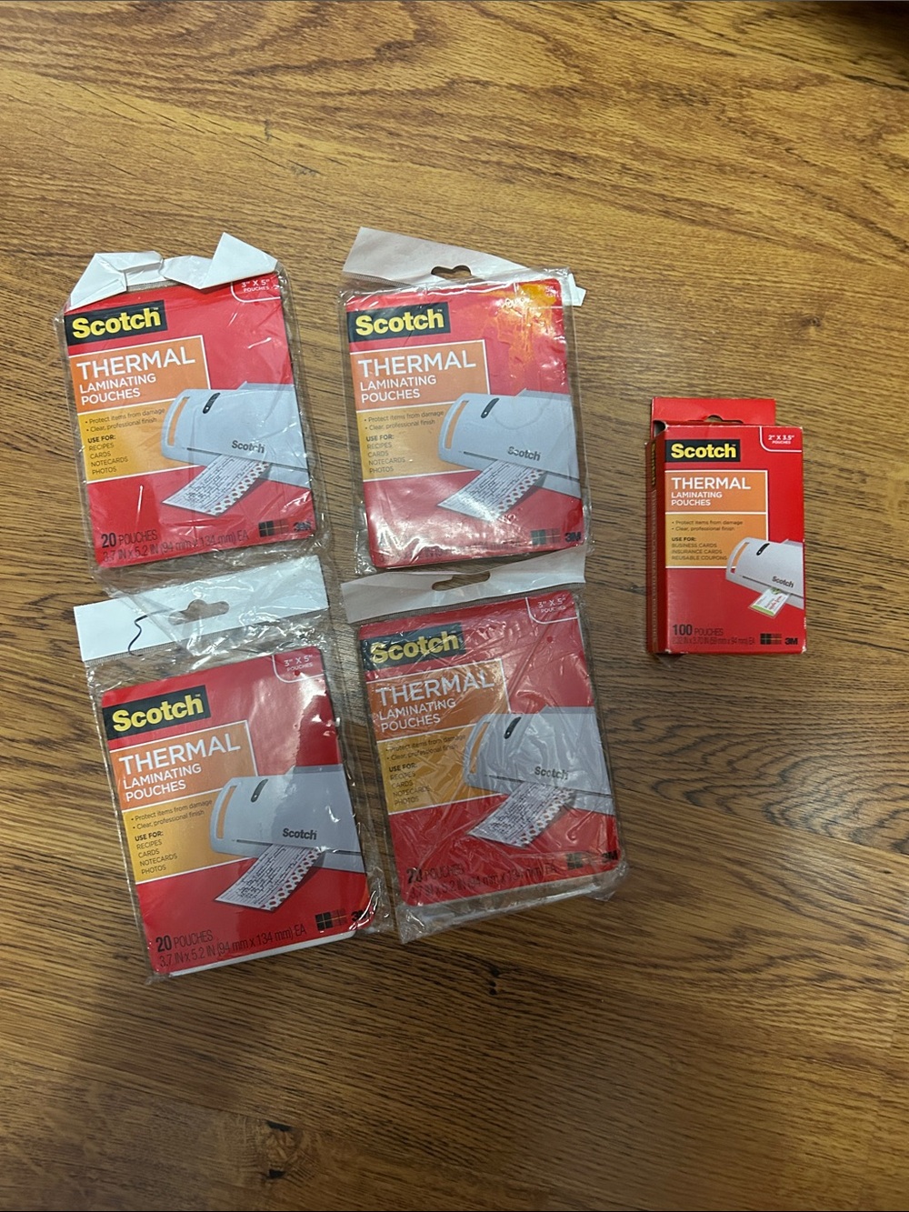 Scotch Thermal Laminating Pouches - Red Packaging